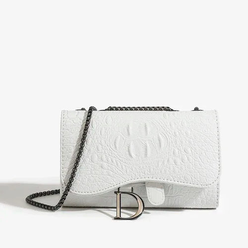 Sac à Rabat Femme PU Cuir Chaînes Sequins Imprimé Animal – CLEVI Paris