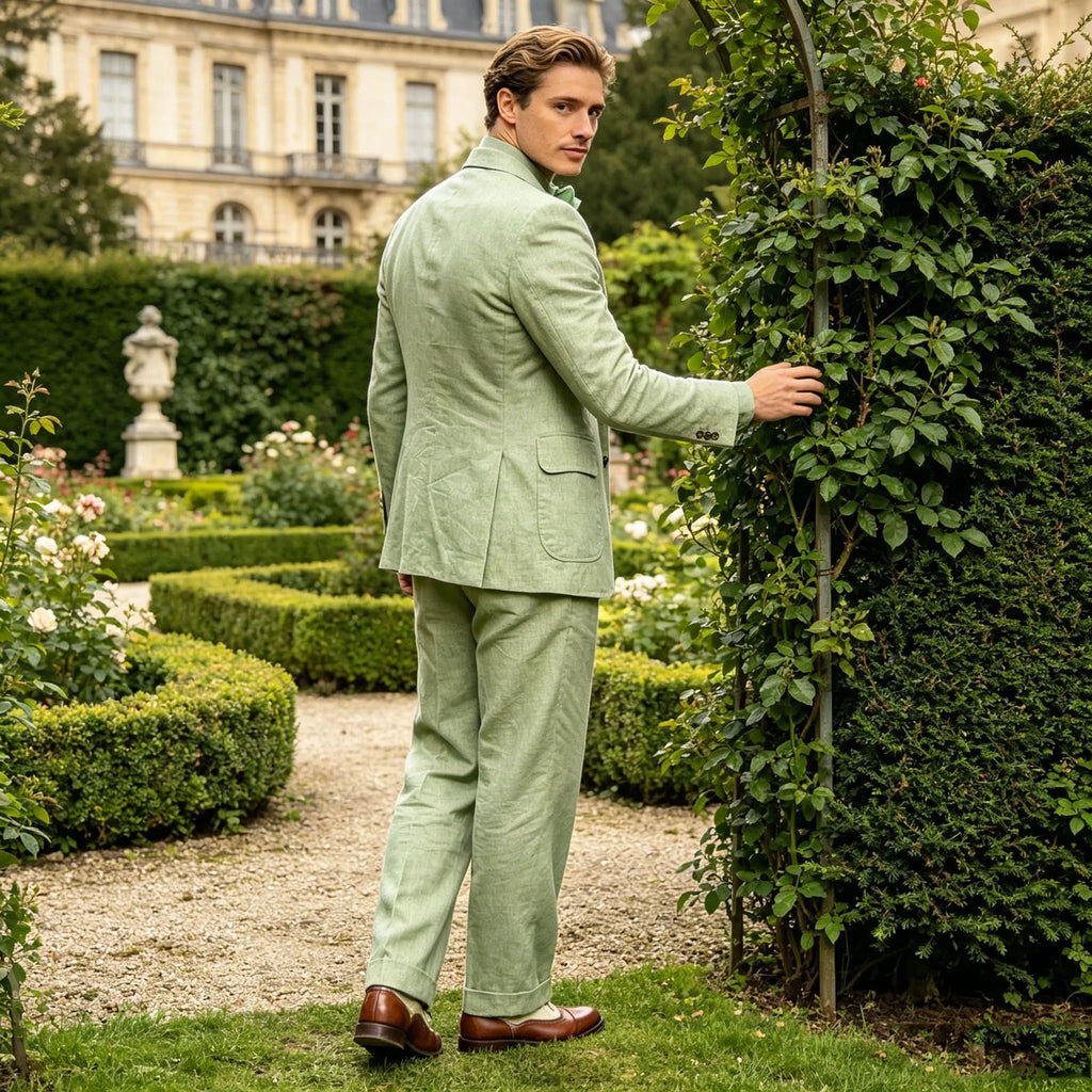Veste homme pied-de-poule double boutonnage – CLEVI Paris