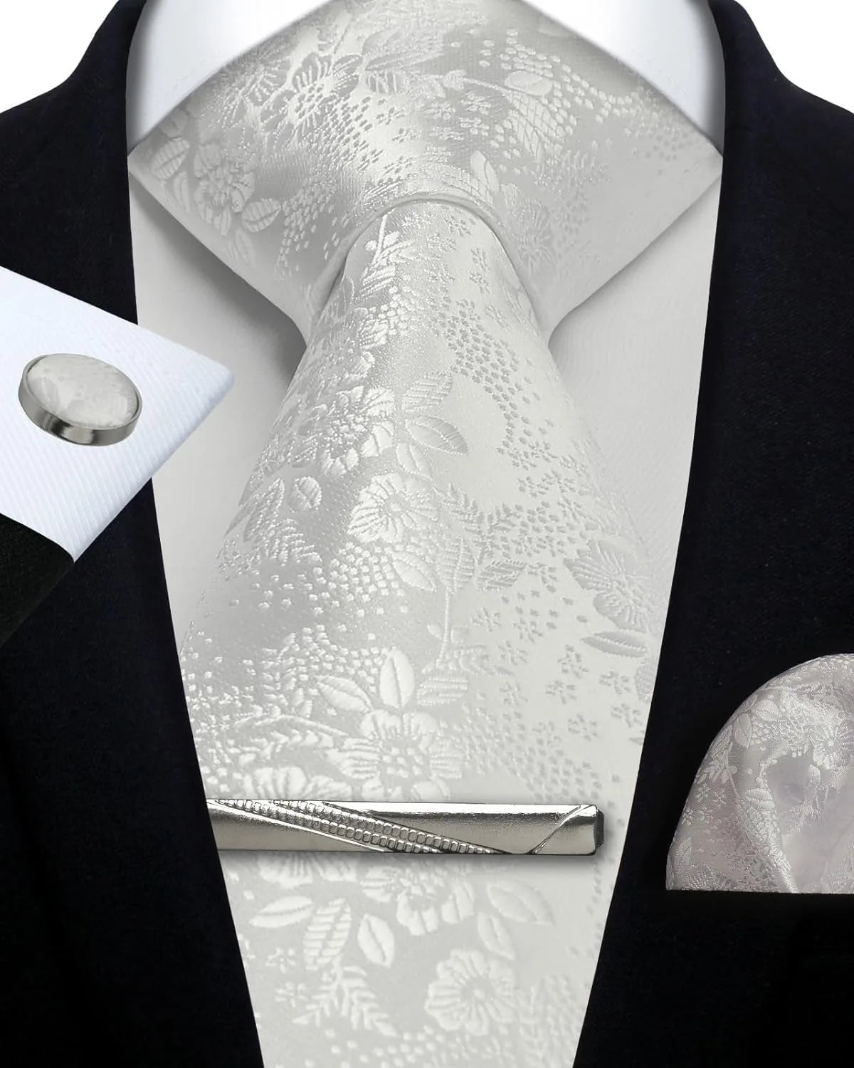 Ensemble cravate homme 4 pièces paisley – CLEVI Paris