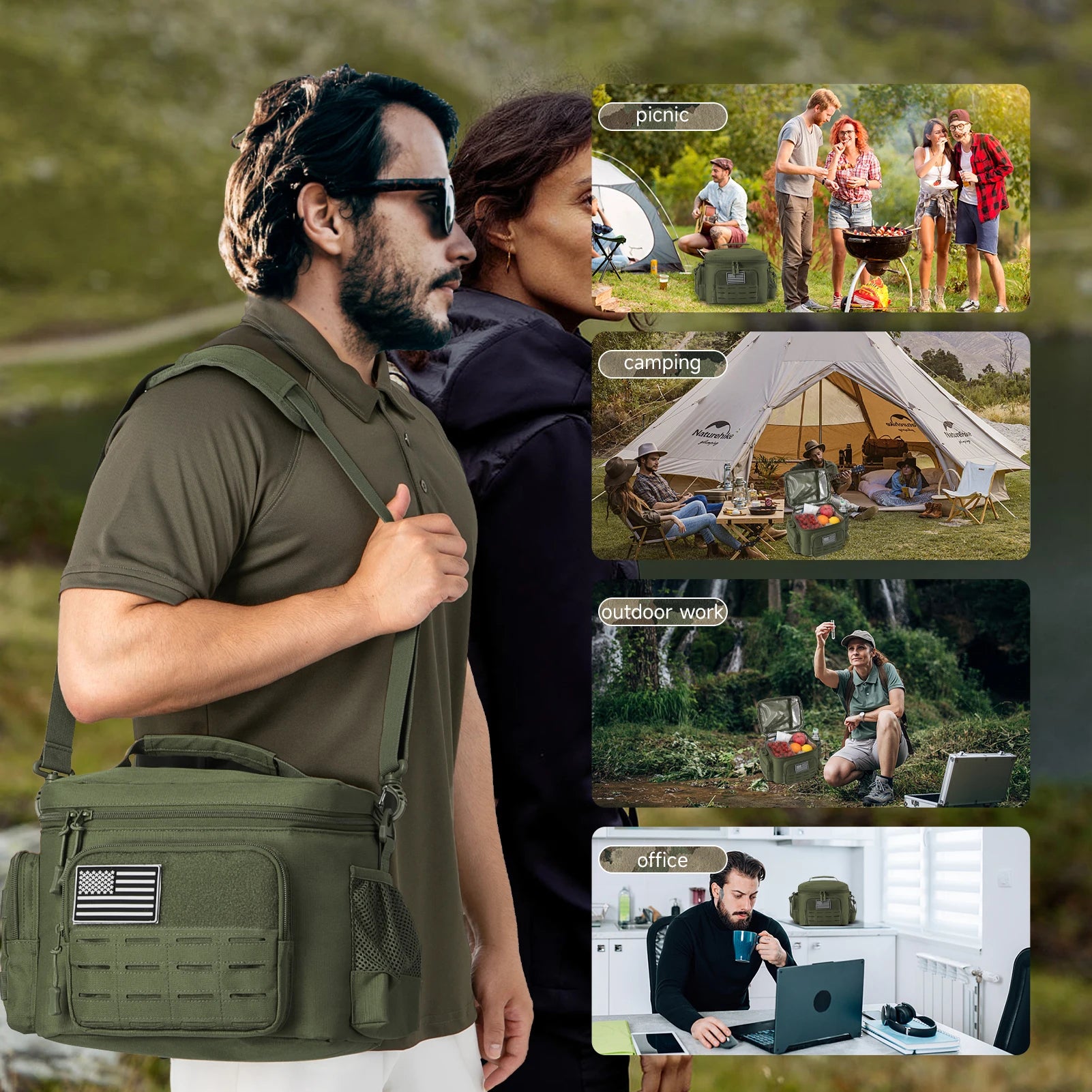 Sac Repas Tactique Isotherme Homme Outdoor — CLEVI Paris