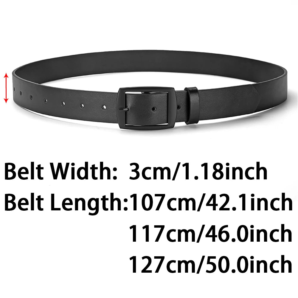 Ceinture Cuir PU Boucle Métal | Style Casual, Unisexe – CLEVI Paris