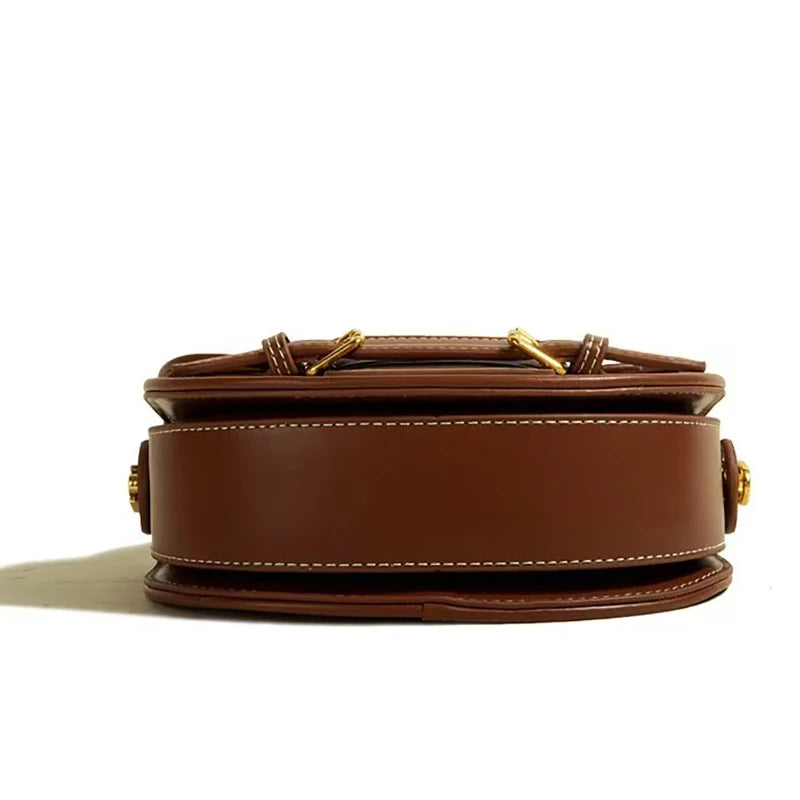 Sacoche Selle Femme en PU – Sac Bandoulière Rétro Patchwork | 4 Coloris | Marron, Noir, Cowboy, Jeans