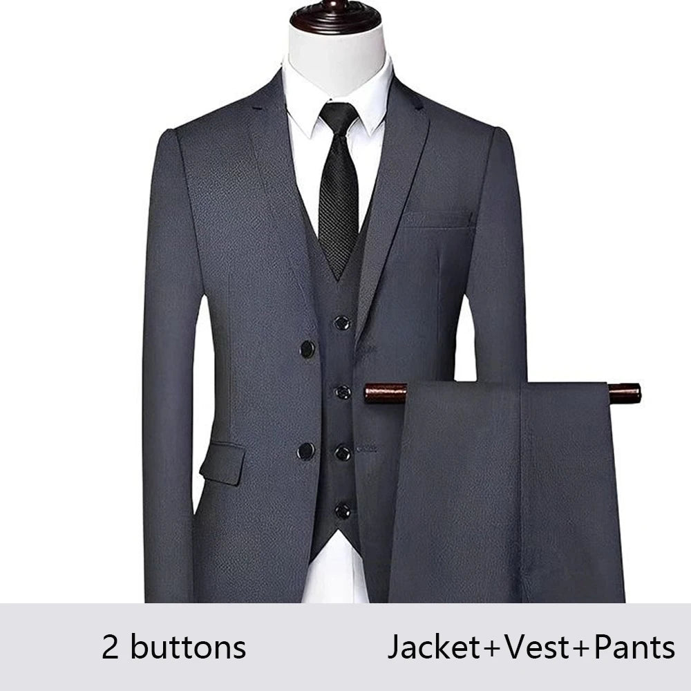 Costume Homme Élégant 2-3 Pièces Blazer Stretch Mariage – CLEVI Paris