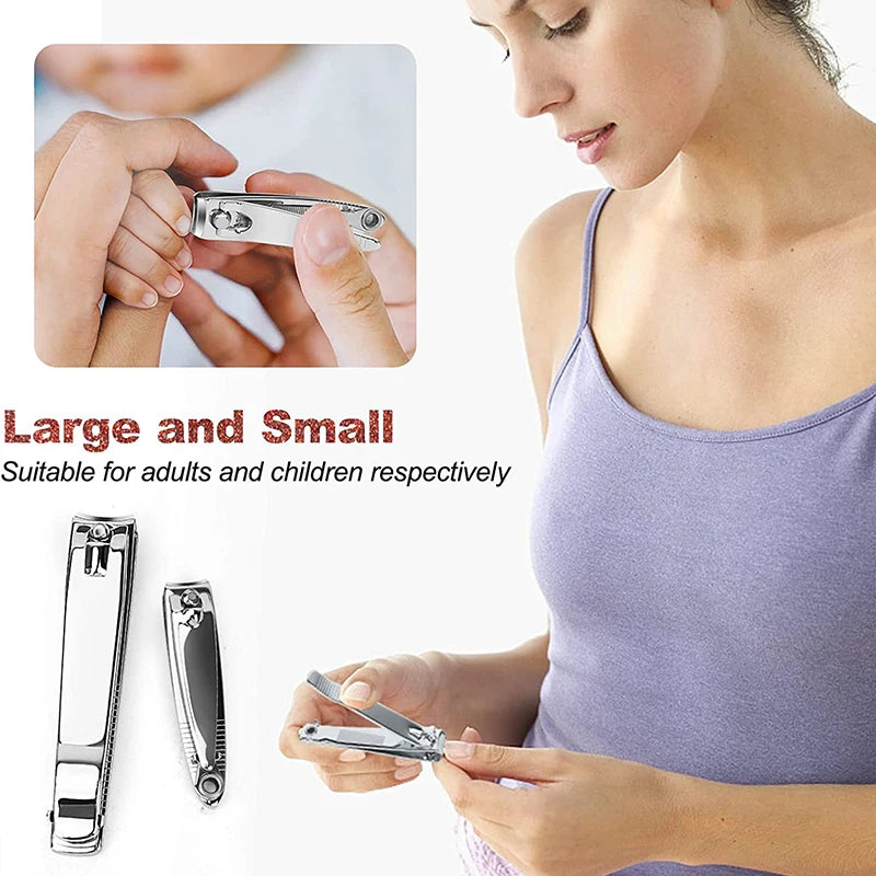 Coupe-Ongles Inox Anti-Éclaboussures Petit Grand ou Duo – CLEVI Paris