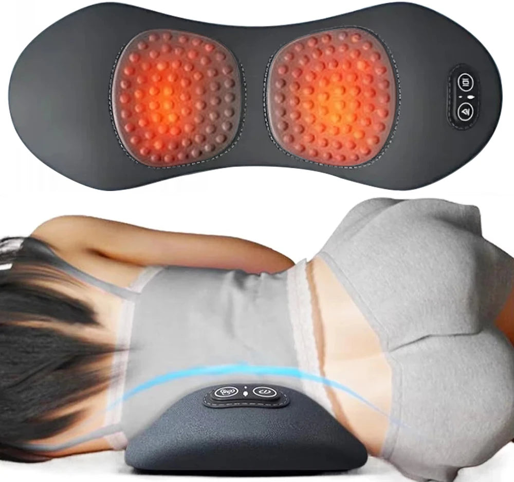 Masseur Dorsal 3-en-1 — Traction Lombaire, Thermothérapie & Massage Vibrant | CLEVI Paris