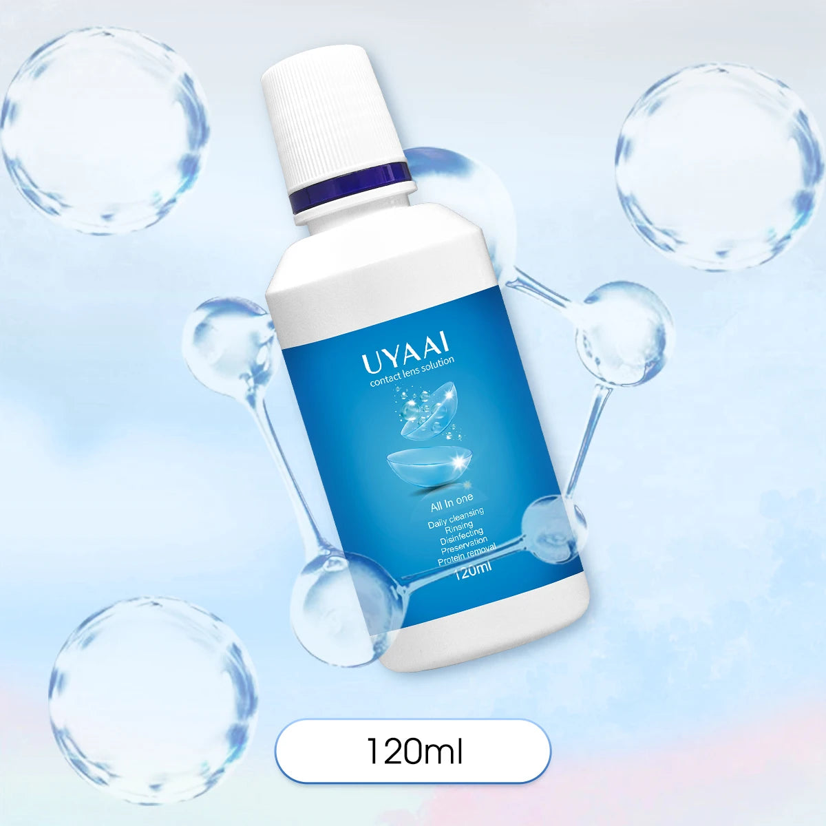Kit Entretien Lentilles de Contact UYAAI | Solution, Nettoyeur & Outil de Pose | Unisexe – CLEVI Paris