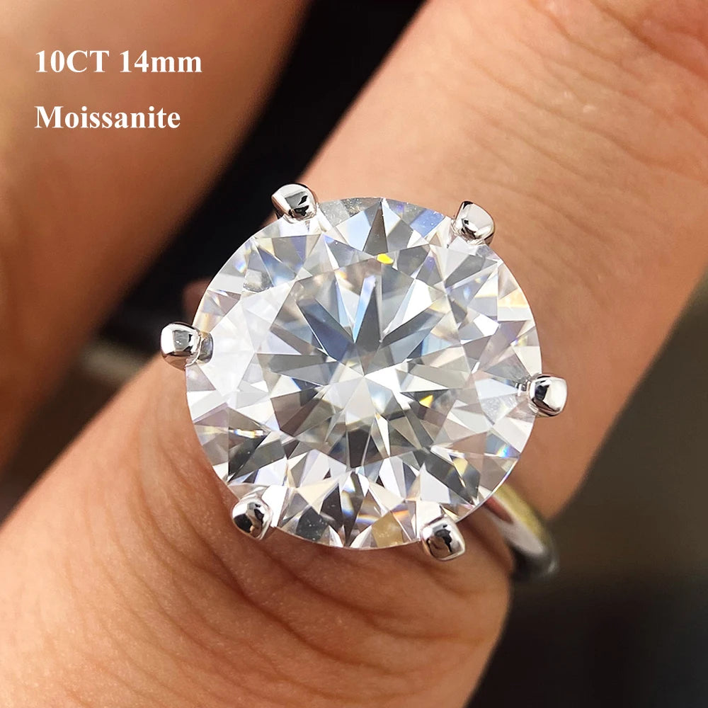 Bague Fiançailles Moissanite D Color GRA Argent 925 – CLEVI Paris