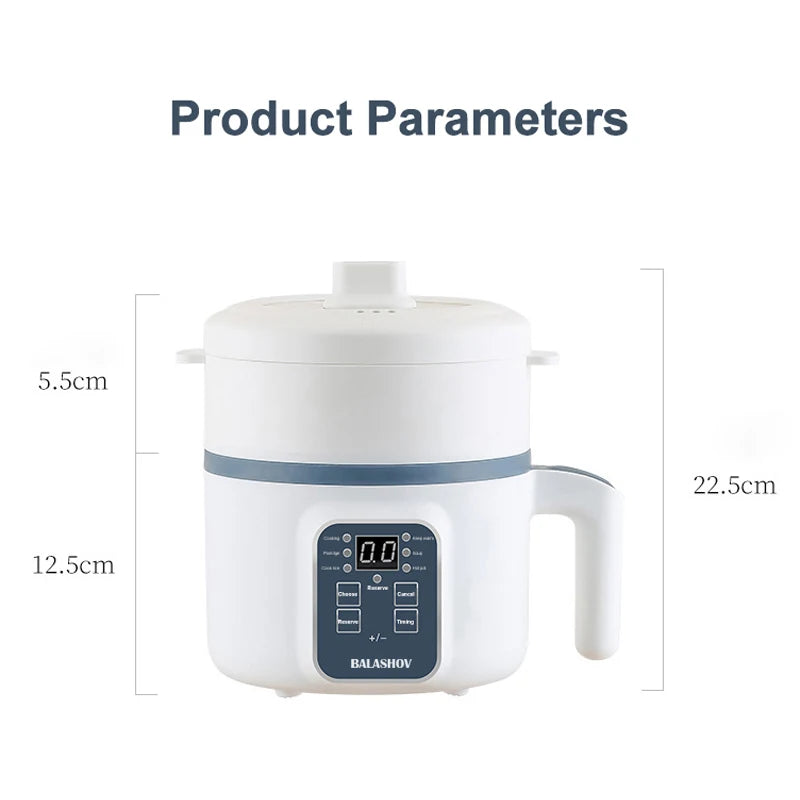Mini Cuiseur à Riz Électrique 1,7L Multicuiseur — CLEVI Paris