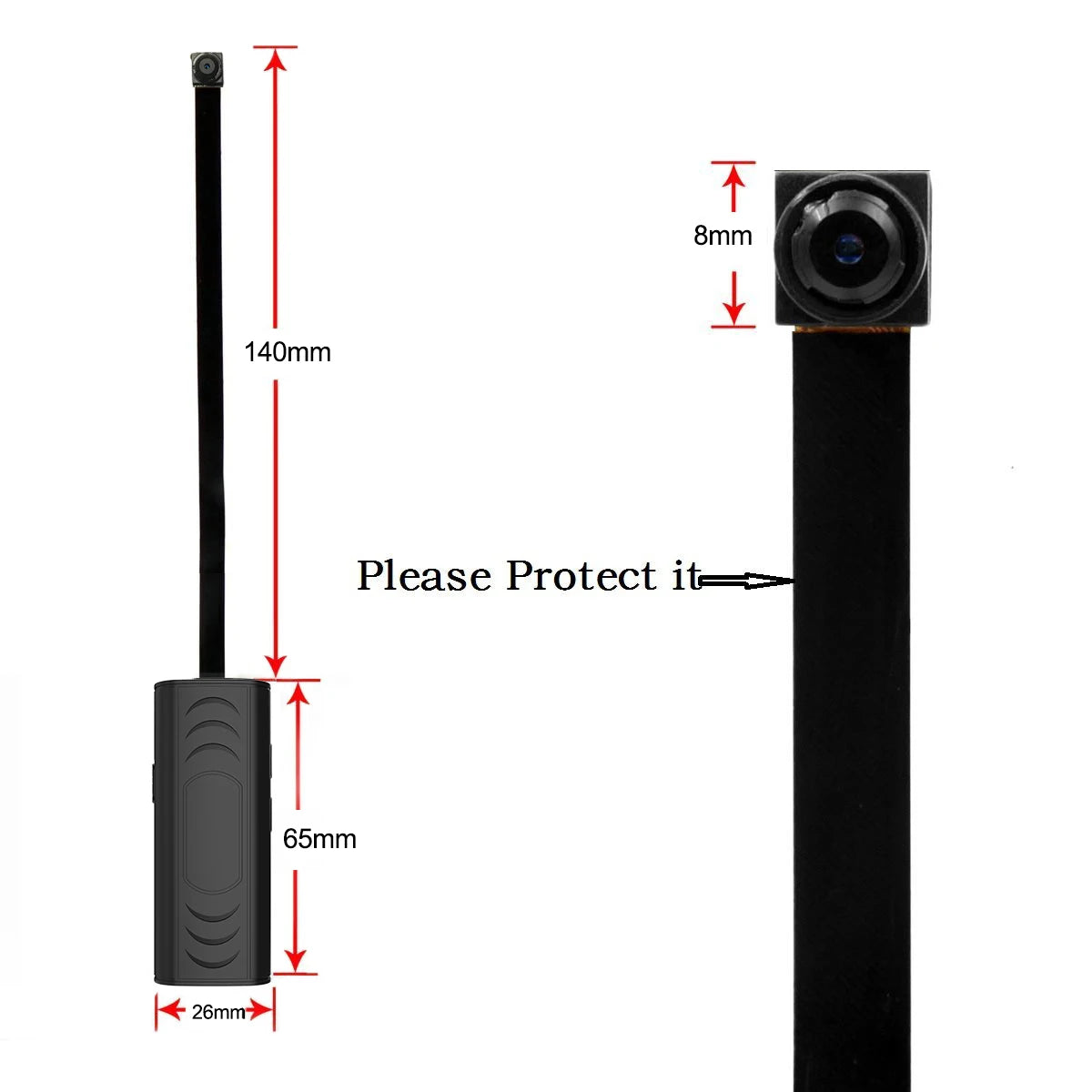 Mini Caméra WiFi DIY 1080P – Détection de Mouvement, Surveillance à Distance & Enregistrement en Boucle – CLEVI Paris
