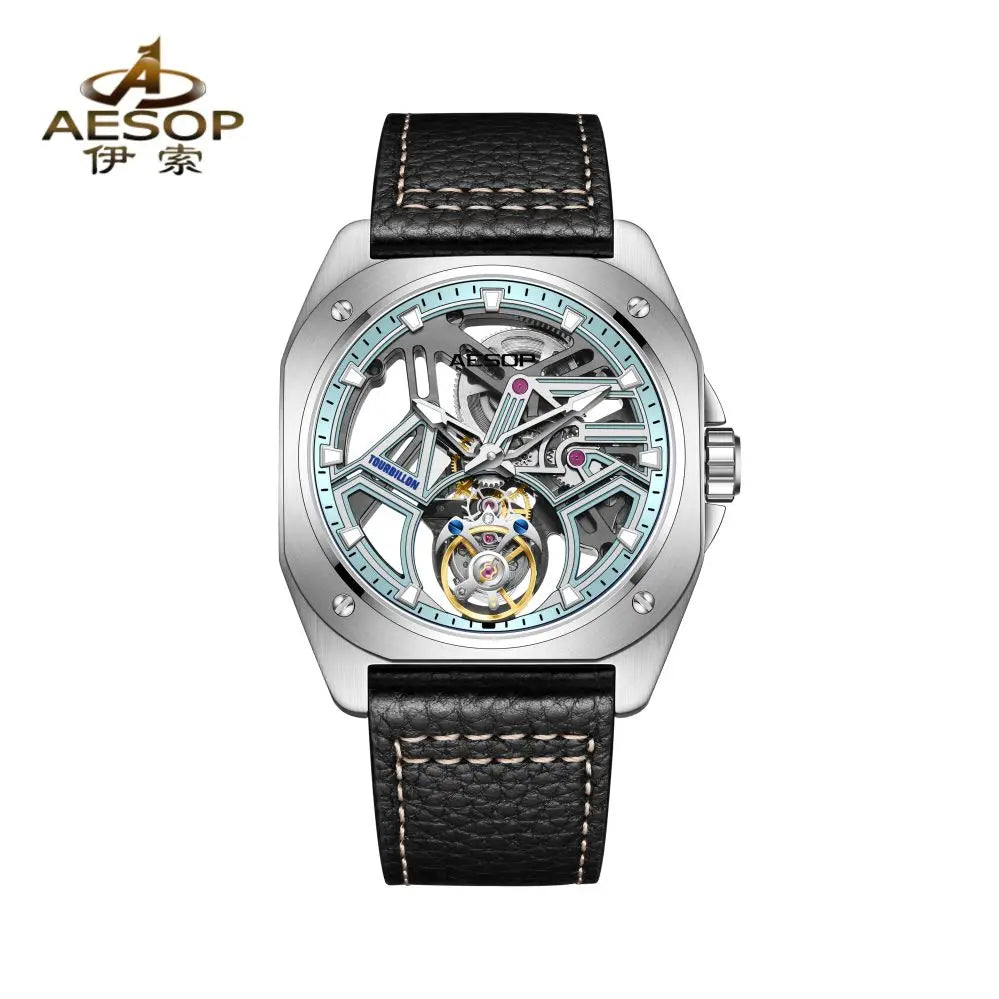 Montre Homme Tourbillon Squelette Aesop – CLEVI Paris