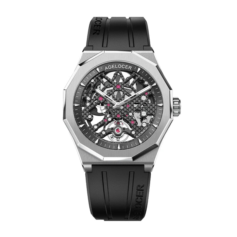 Montre Homme Automatique Squelette Schwarzwald Perlage Rubis Agelocer Cal.A4910 Prix German Design – CLEVI Paris