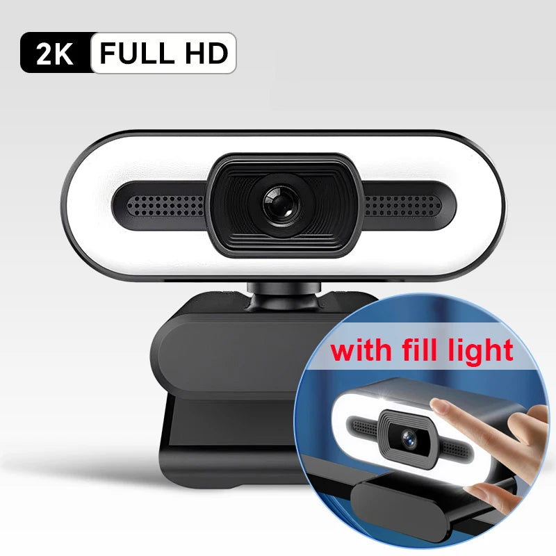 Webcam EOENKK 4K Autofocus – Micro Intégré, Fill-in Optionnel, USB Plug-and-Play, PC & Laptop, Streaming & Visio – CLEVI Paris