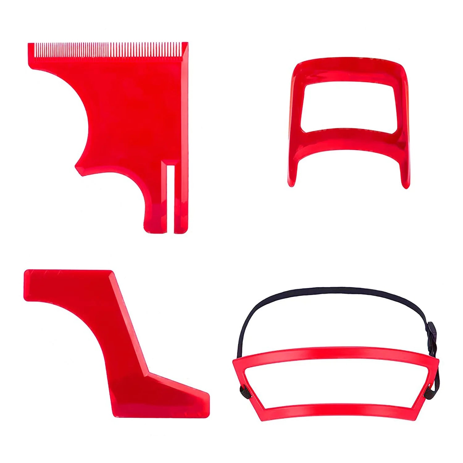 Gabarit Rasage Barbe & Coiffure en Plastique | Kit Taille-Barbe & Contour Nuque – CLEVI Paris