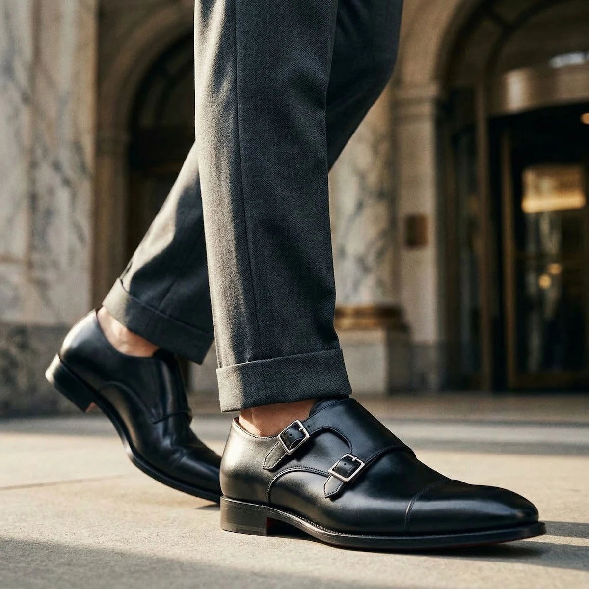 Oxfords Cuir Monk Strap Homme – CLEVI Paris