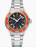 Montre Homme Automatique Modèle 600 Lunette Céramique Boîtier Acier Inox Bracelet Acier Calendrier Lumineux 42mm – CLEVI Paris