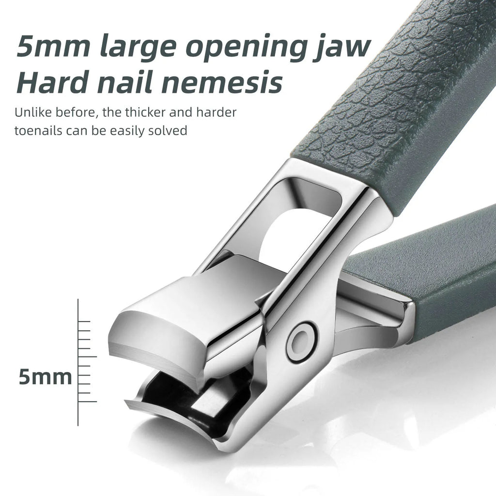 Coupe-Ongles Grande Ouverture | Acier Inoxydable, Ongles Épais, Unisexe – CLEVI Paris
