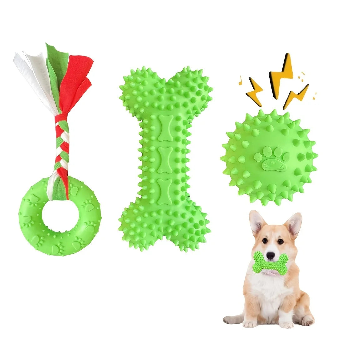 Jouets à mâcher pour chiot, lot de 3 – CLEVI Paris