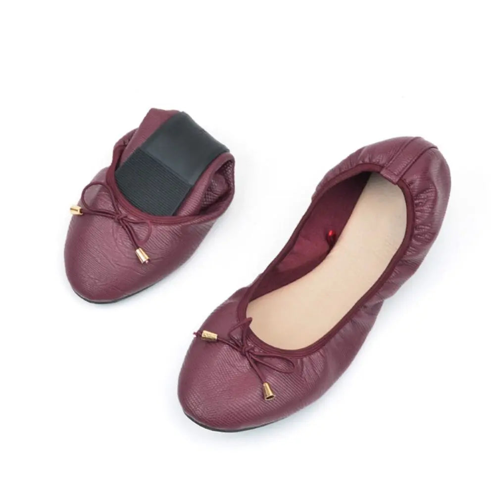 Ballerines femme souples à nœud – CLEVI Paris