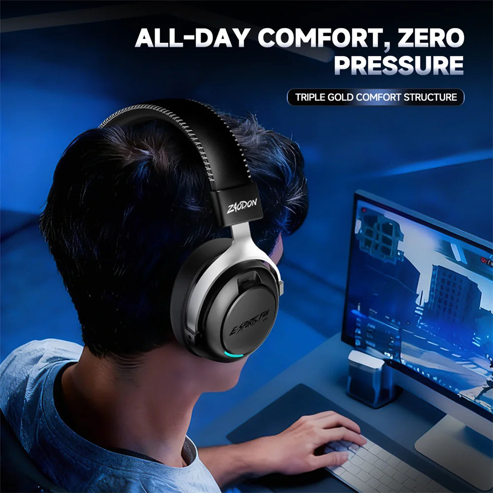 HaaYot Zaodon Casque Gaming Bluetooth 6.0 7.1 Surround 15ms PS5/PC – CLEVI Paris