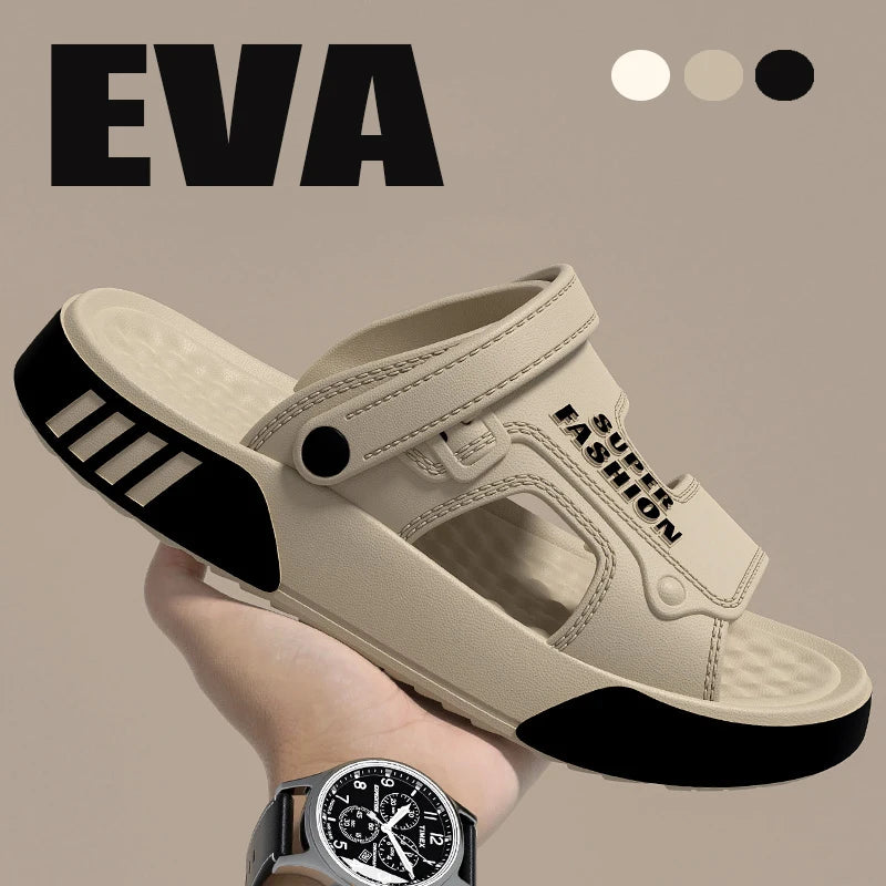 Claquettes EVA Unisexe Semelle Plateforme – Plage & Maison – CLEVI Paris
