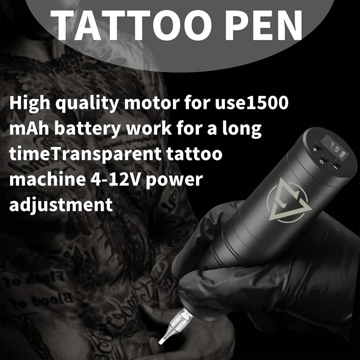 Machine à Tatouer Sans Fil JC TATTOO | Batterie 1500mAh 6h Autonomie | Tattoo & Maquillage Permanent – CLEVI Paris