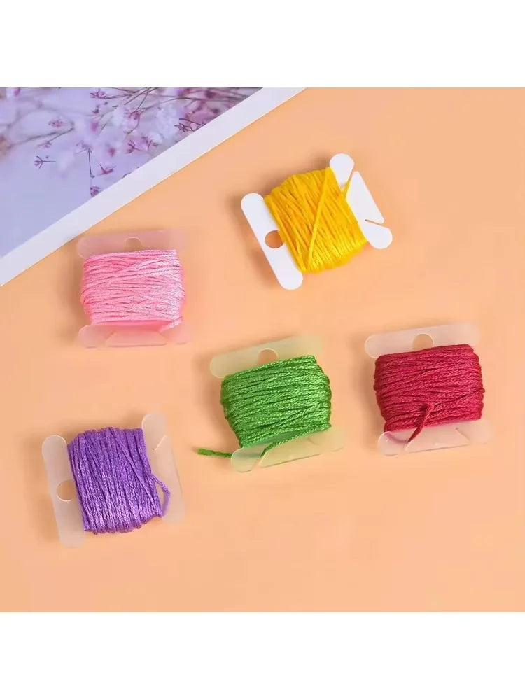 Lot 100 Bobines Plastique | Organisateur Fils Broderie, Point de Croix & Couture – CLEVI Paris