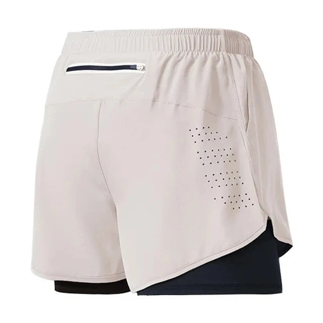 Short Running Homme Double Couche Polyester | Séchage Rapide, Fitness & Sport, 12 Coloris, Tailles S à XXL – CLEVI Paris
