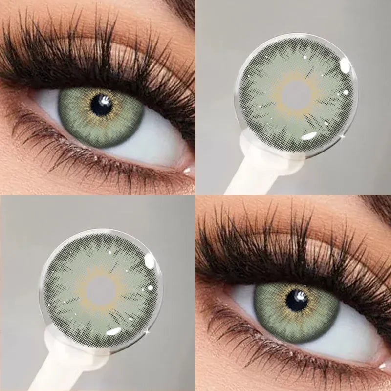 Lentilles de Contact Colorées KSSEYE – 9 Teintes, Avec ou Sans Correction, Port Annuel