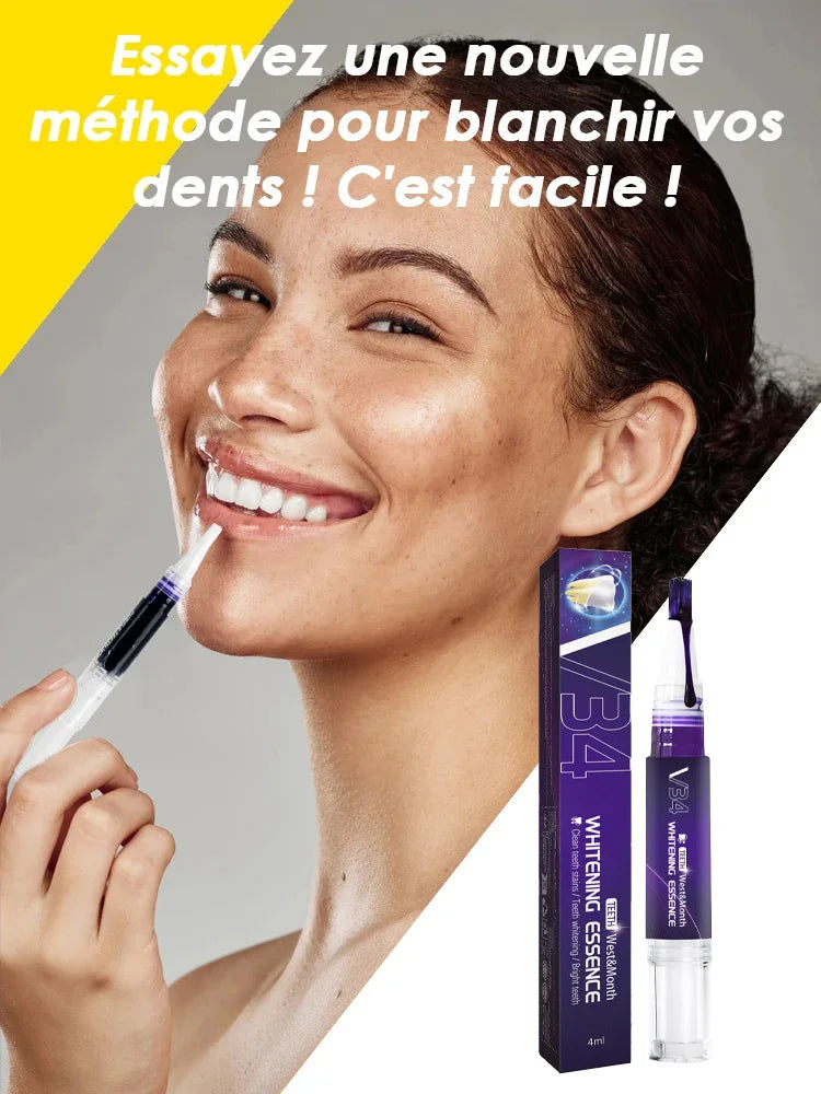 Stylo Blanchissant Dents Violet | Blanchiment Instantané Sans Sensibilité