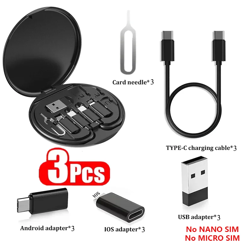 Kit Adaptateurs USB-C 65W 7-en-1 Support Téléphone SIM TF – CLEVI Paris
