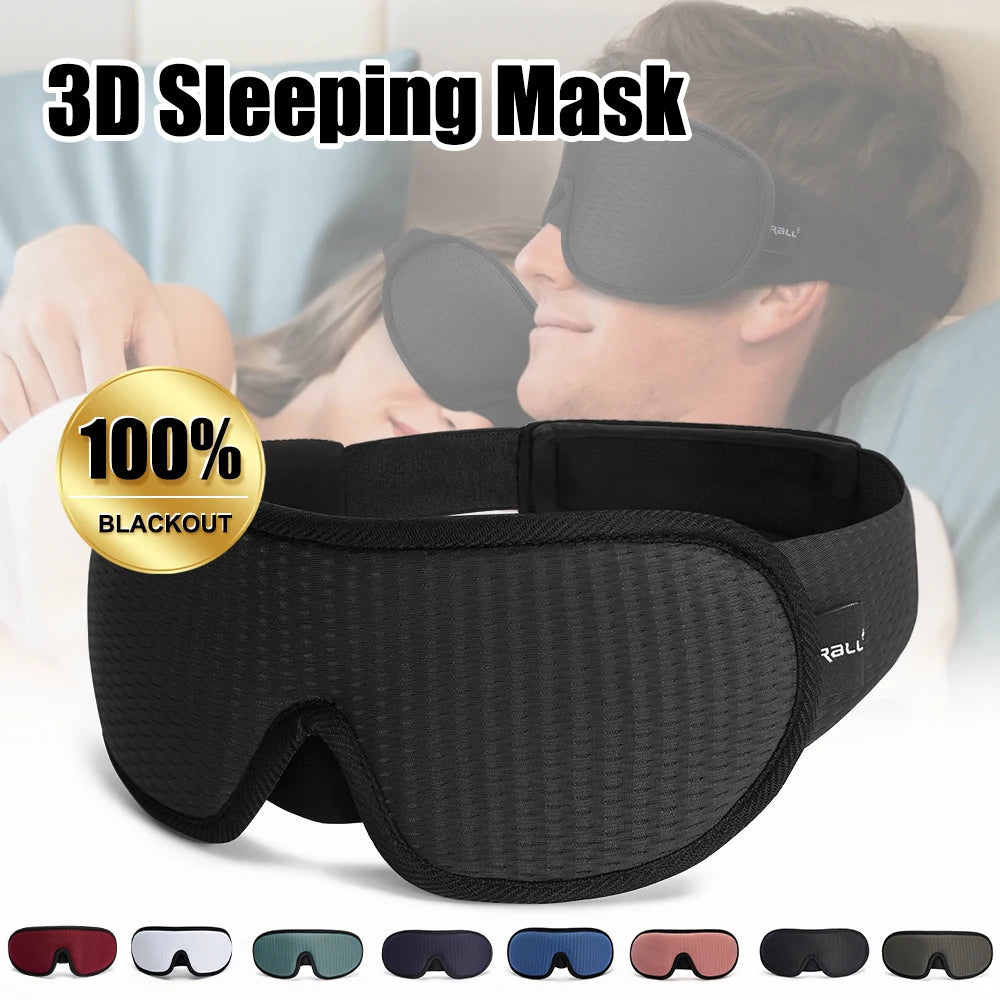 Masque de Nuit 3D Anti-Lumière Rembourré Ergonomique — CLEVI Paris