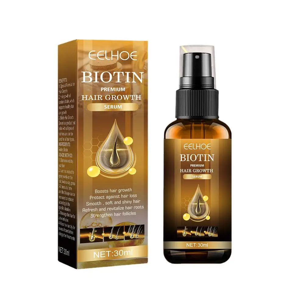 Spray Anti-Chute Capillaire à la Biotine – Soin Cuir Chevelu, Repousse & Épaississement 30ml