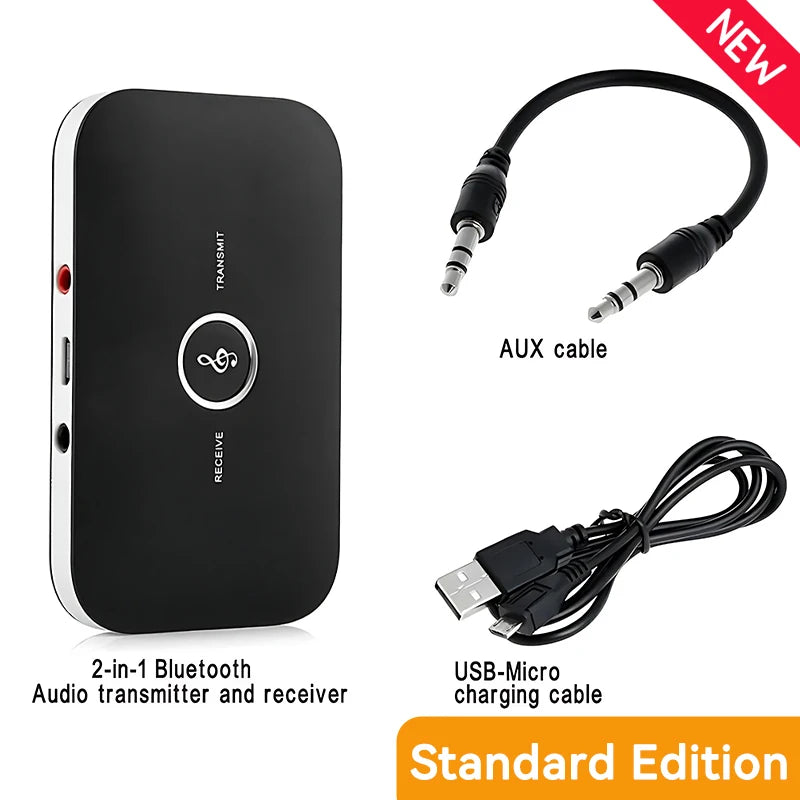 Adaptateur Bluetooth 5.3 Audio 2-en-1 – Transmetteur & Récepteur AUX / RCA