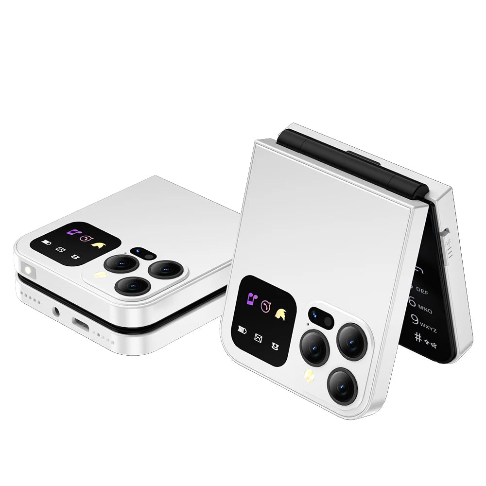 Téléphone Clapet SERVO A50 PRO – 2,4", Dual SIM 2G, Bluetooth, Enregistrement Appels, Type-C – CLEVI Paris