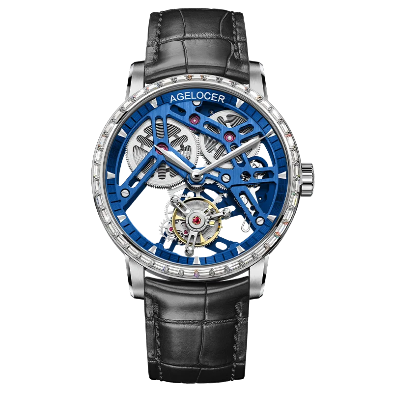 Montre Homme Flying Tourbillon Squelette Architectural 80h Agelocer Cal.A9001 Prix IAI – CLEVI Paris