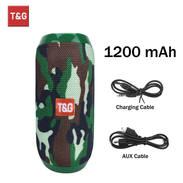 T&G TG117 Enceinte Bluetooth Portable Waterproof TWS IPX5 – CLEVI Paris