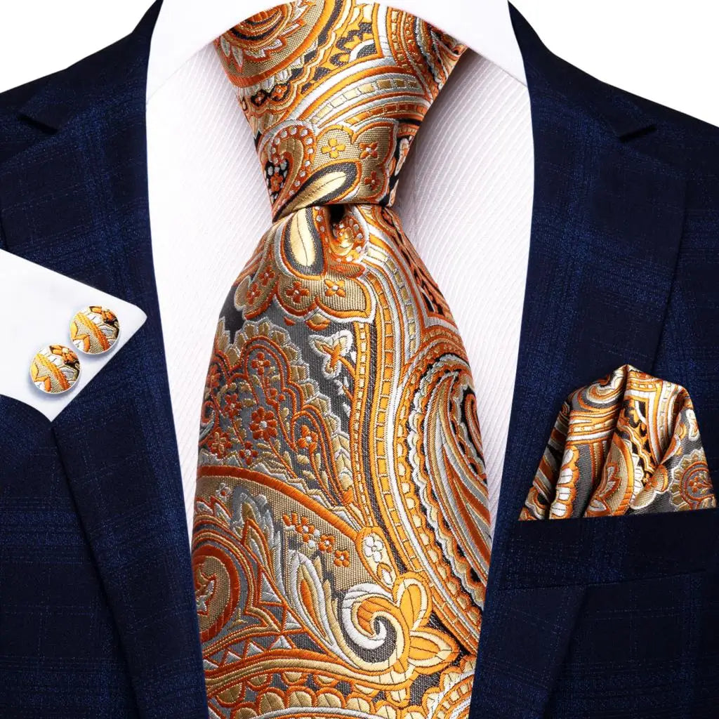 Ensemble cravate homme paisley – CLEVI Paris