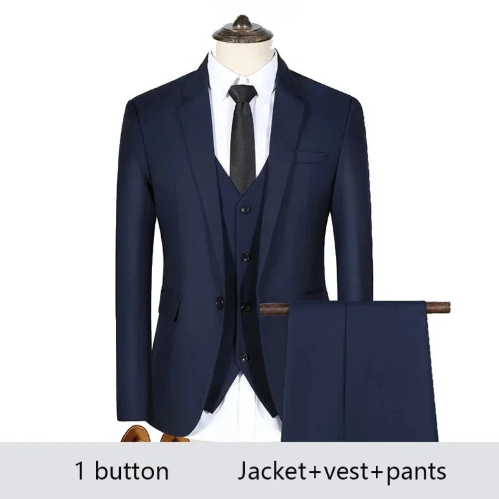 Costume Homme Élégant 2-3 Pièces Blazer Stretch Mariage – CLEVI Paris