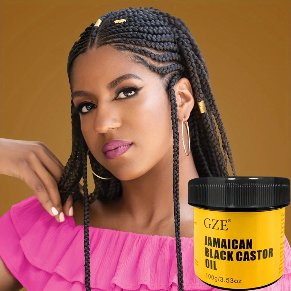Soin Capillaire Huile de Ricin Noire Jamaïcaine & Crème Gingembre — CLEVI Paris