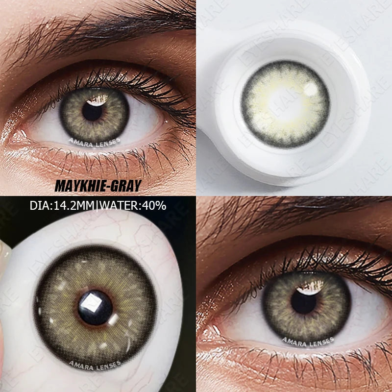 Lentilles de Contact Colorées AMARA | Collections RichGirl, Myakhie & Pattaya | Sans Correction | 1 Paire – CLEVI Paris