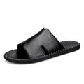 Chaussons Homme Été – Synthétique Antidérapant, Semelle Caoutchouc, Style Casual Outdoor | Noir ou Marron