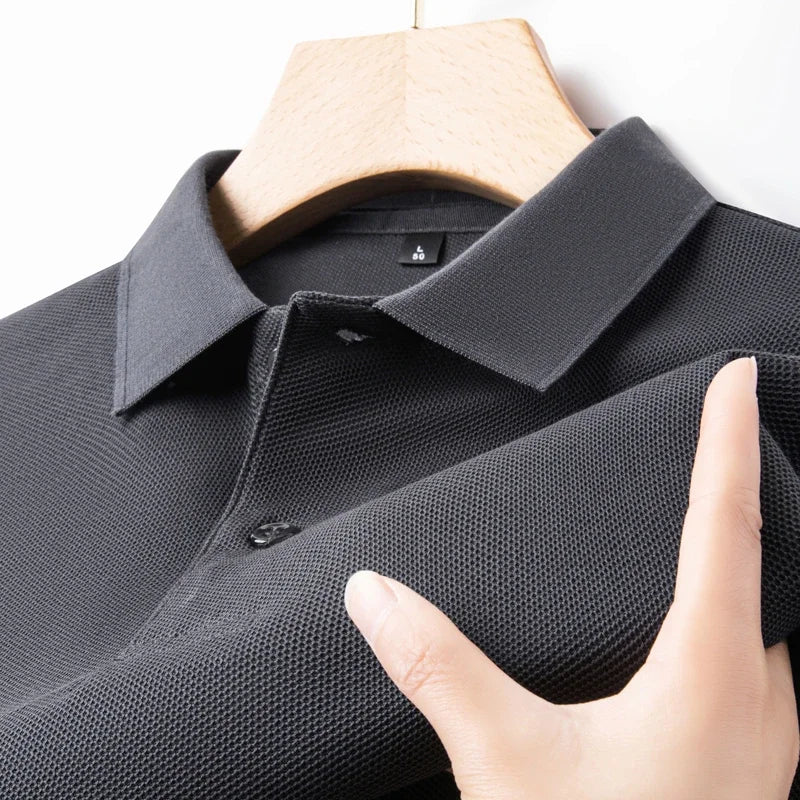 Polo Homme ELITEVESTA 100% Coton – 19 Coloris, Coupe Regular, Anti-Boulochage
