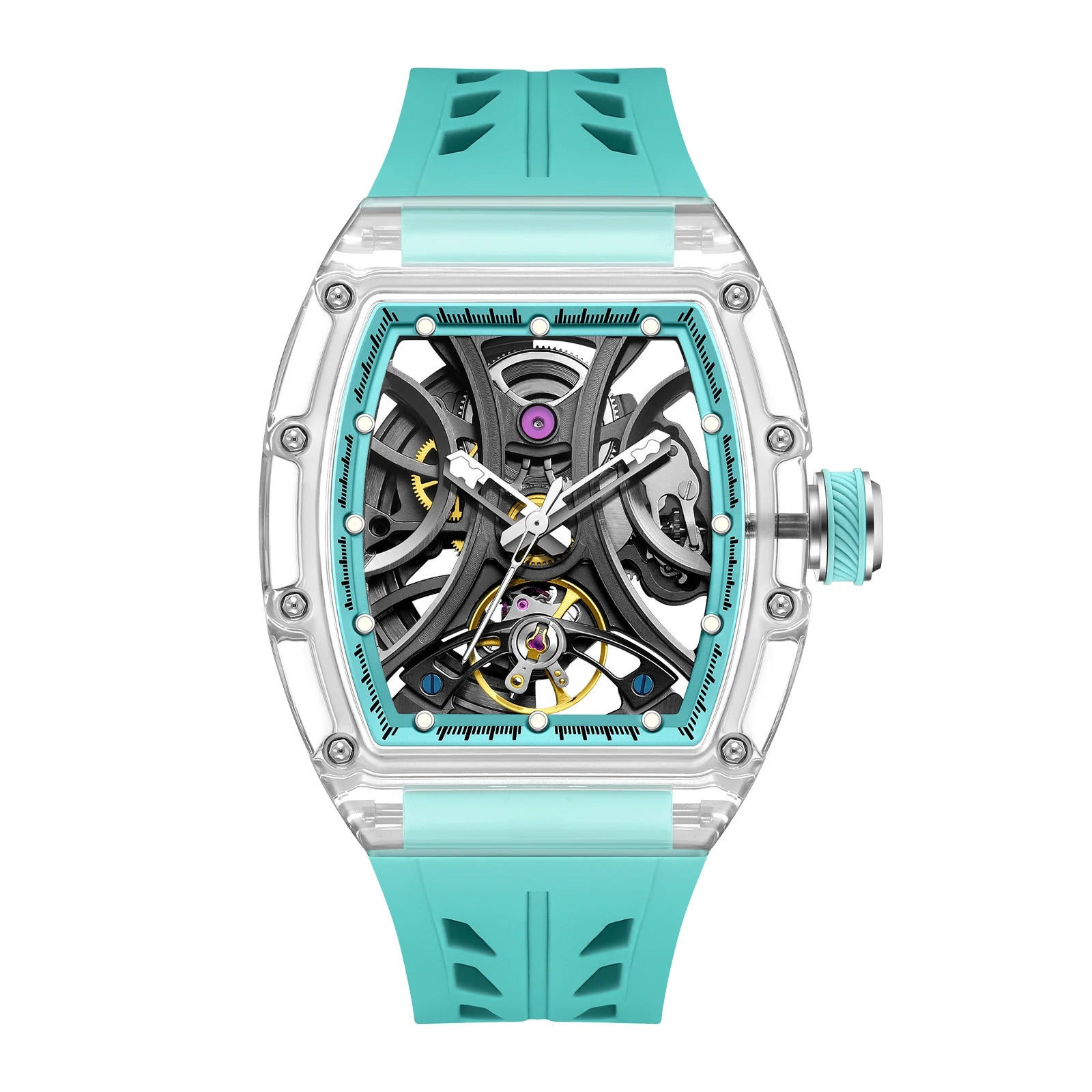 Montre Mécanique Homme Daniel Gorman 919511 – Squelette Automatique, Saphir & Acier