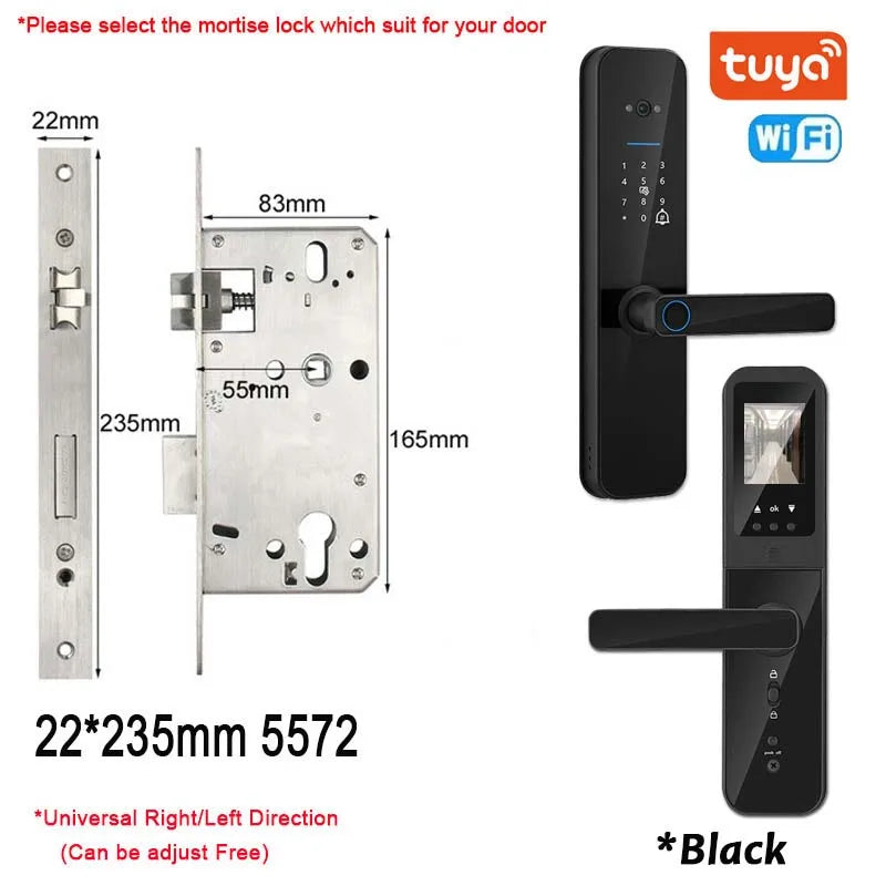 Serrure Connectée XSDTS F8 Judas HD Caméra Intercom WiFi Tuya – CLEVI Paris