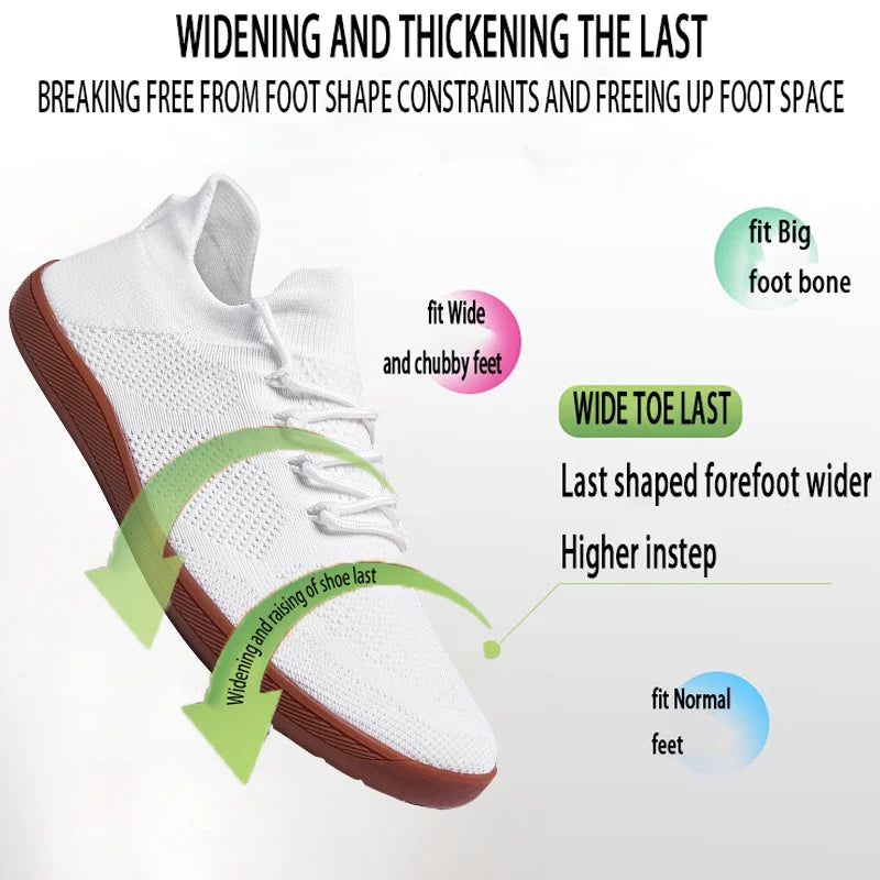 Chaussures Minimalistes Barefoot Unisexe – Légères Respirantes Semelle Large Marche Running Casual Pointures 36–46 – CLEVI Paris