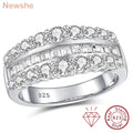 Bague Fiançailles Moissanite D Color VVS1 GRA Pavé Argent 925 – CLEVI Paris