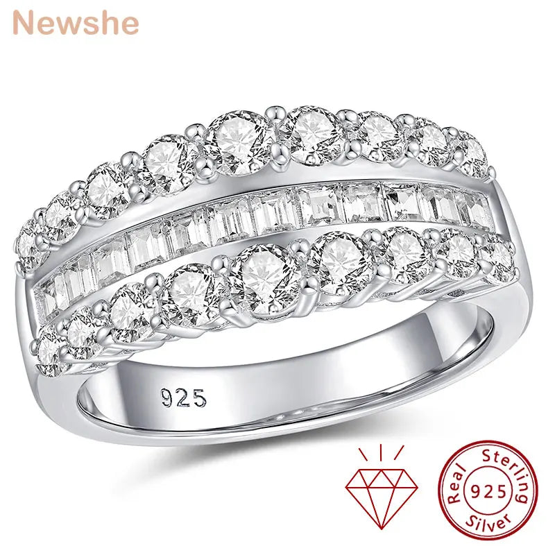 Bague Fiançailles Moissanite D Color VVS1 GRA Pavé Argent 925 – CLEVI Paris