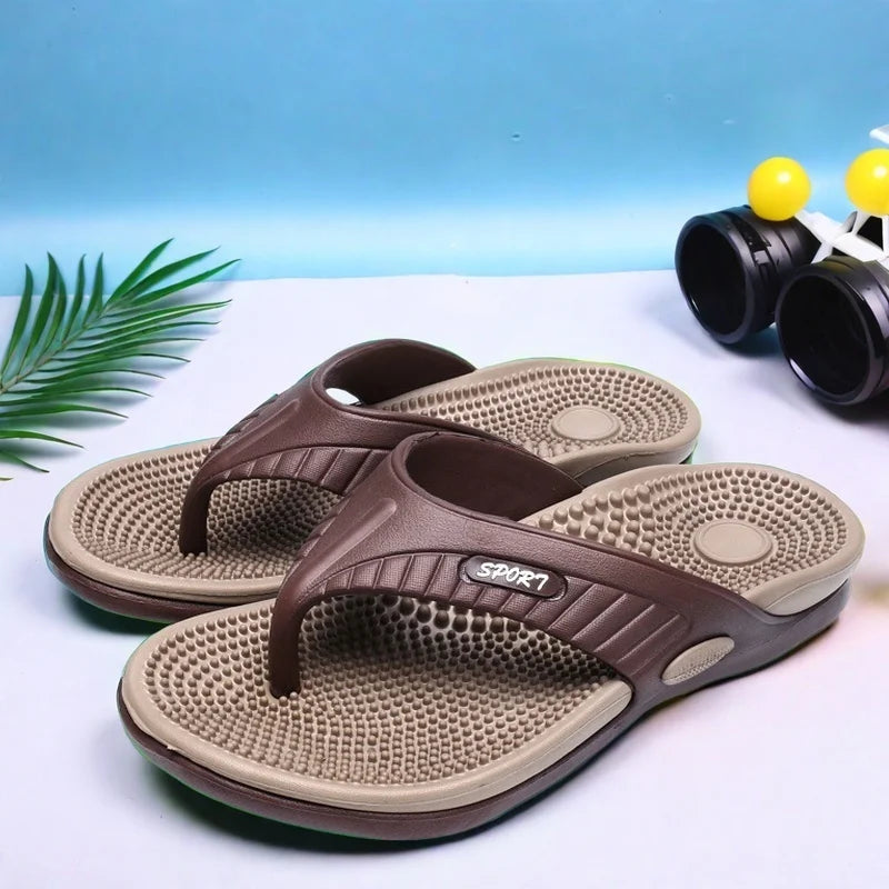 Sandales EVA Légères Homme – Semelle Massage Slip-On Plage Extérieur 7 Coloris Pointures 40–47 – CLEVI Paris