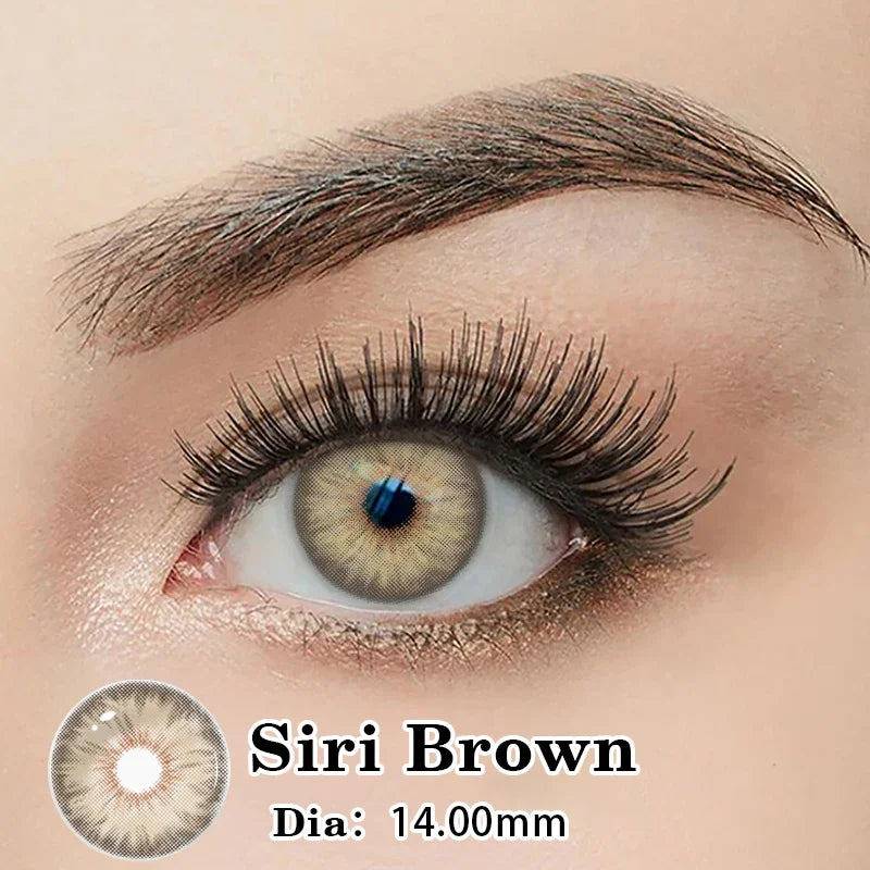 Lentilles de Contact Colorées DUOXIU avec Correction – 7 Teintes, Myopie 0 à -8.00