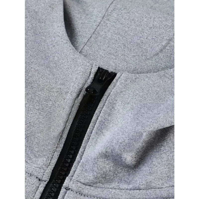 Veste de Sport Homme à Capuche Zippée – Coupe Régulière Casual – 4 Coloris, S à 2XL – CLEVI Paris